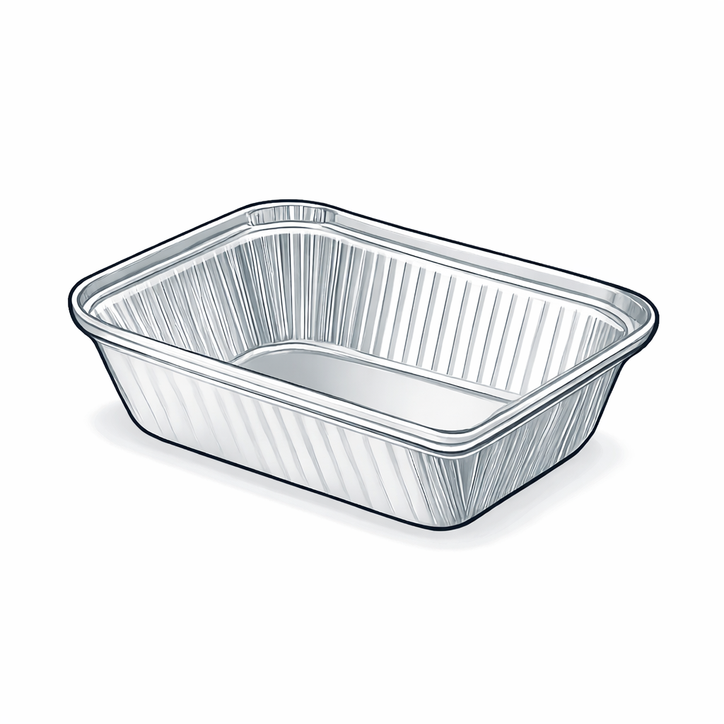 Aluminium Foil Container with Carton Lid